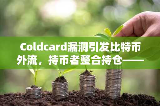 Coldcard漏洞引发比特币外流,持币者整合持仓——8月2日摘要