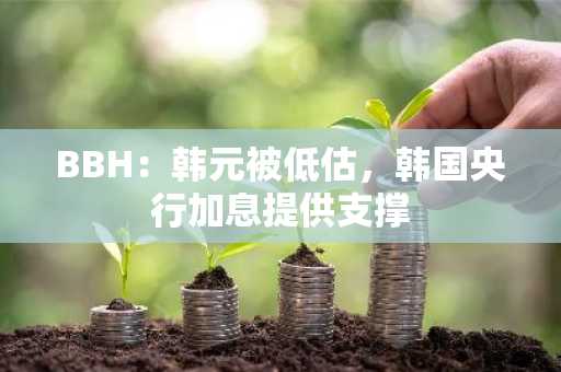 BBH:韩元被低估,韩国央行加息提供支撑