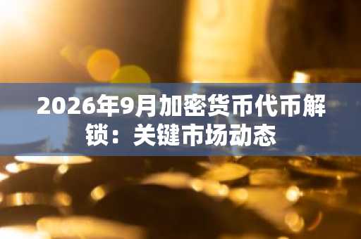 2026年9月加密货币代币解锁：关键市场动态