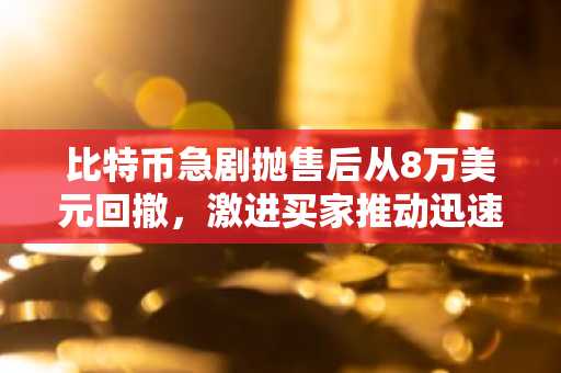 比特币急剧抛售后从8万美元回撤，激进买家推动迅速反弹