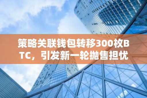 策略关联钱包转移300枚BTC,引发新一轮抛售担忧
