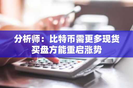 分析师：比特币需更多现货买盘方能重启涨势