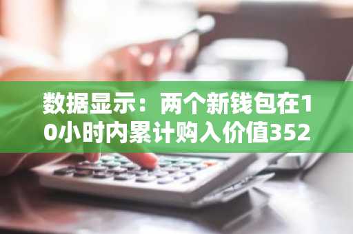 数据显示：两个新钱包在10小时内累计购入价值3520万美元的以太坊