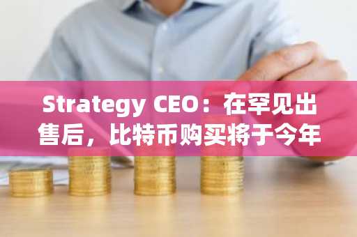 Strategy CEO:在罕见出售后,比特币购买将于今年恢复