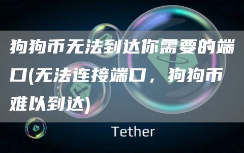 狗狗币无法到达你需要的端口 - 无法连接端口,狗狗币难以到达