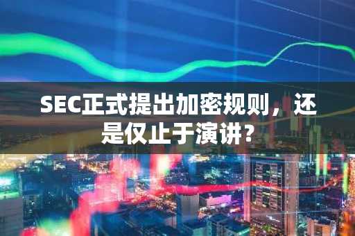 SEC正式提出加密规则，还是仅止于演讲？