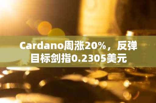 Cardano周涨20%,反弹目标剑指0.2305美元