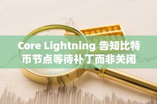 Core Lightning 告知比特币节点等待补丁而非关闭