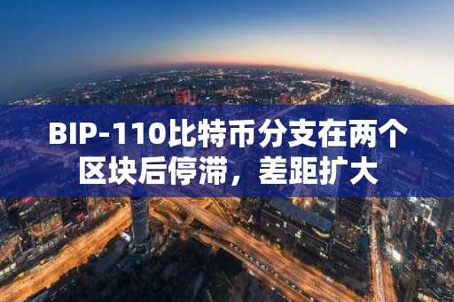 BIP-110比特币分支在两个区块后停滞，差距扩大