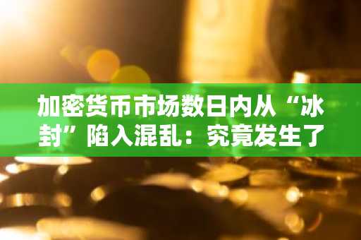 加密货币市场数日内从“冰封”陷入混乱:究竟发生了什么?