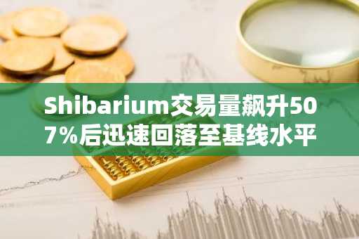 Shibarium交易量飙升507%后迅速回落至基线水平