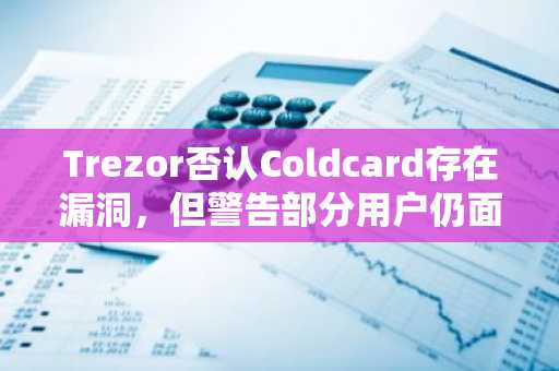 Trezor否认Coldcard存在漏洞，但警告部分用户仍面临风险