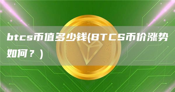 btcs币值多少钱 - BTCS币价涨势如何?