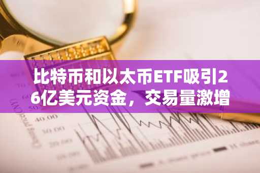 比特币和以太币ETF吸引26亿美元资金，交易量激增