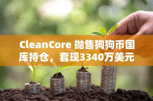 CleanCore 抛售狗狗币国库持仓，套现3340万美元注资AI