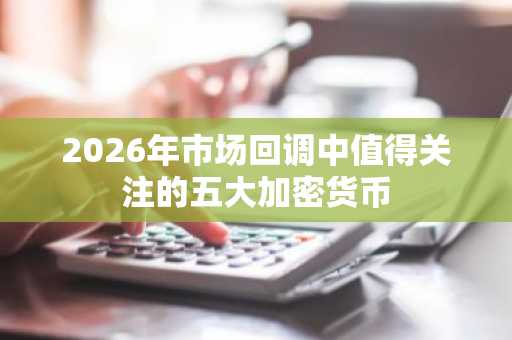 2026年市场回调中值得关注的五大加密货币