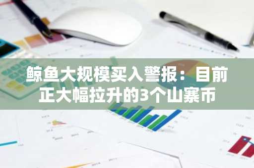 鲸鱼大规模买入警报：目前正大幅拉升的3个山寨币