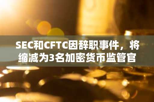 SEC和CFTC因辞职事件，将缩减为3名加密货币监管官员
