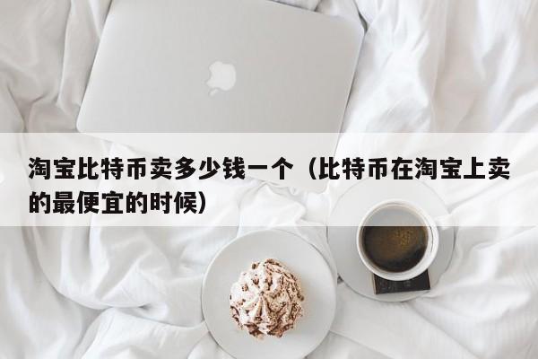 淘宝比特币卖多少钱一个(比特币在淘宝上卖的最便宜的时候)
