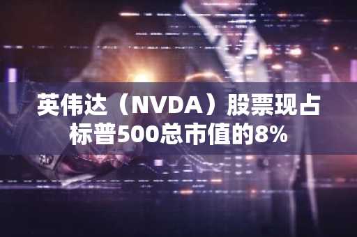 英伟达(NVDA)股票现占标普500总市值的8%
