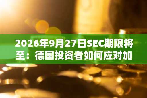 2026年9月27日SEC期限将至：德国投资者如何应对加密ETF期权新规影响