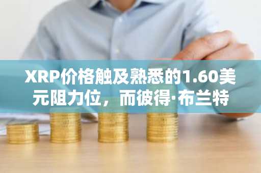 XRP价格触及熟悉的1.60美元阻力位，而彼得·布兰特看好5.40美元目标