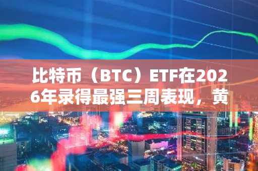 比特币(BTC)ETF在2026年录得最强三周表现,黄金交叉临近