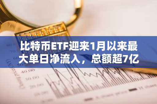 比特币ETF迎来1月以来最大单日净流入，总额超7亿美元