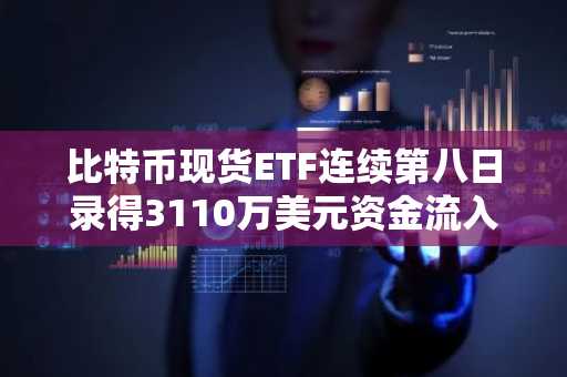 比特币现货ETF连续第八日录得3110万美元资金流入