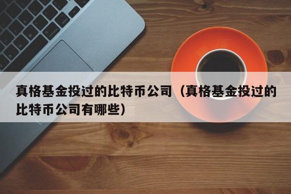 真格基金投过的比特币公司（真格基金投过的比特币公司有哪些）