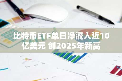 比特币ETF单日净流入近10亿美元 创2025年新高