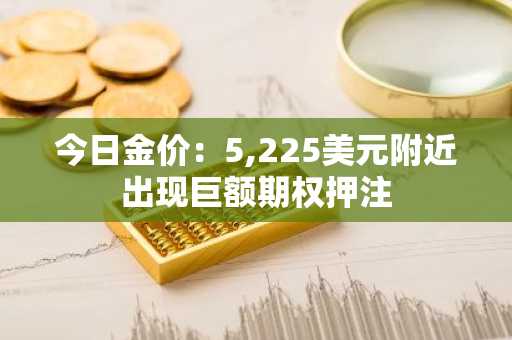 今日金价：5,225美元附近出现巨额期权押注