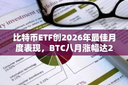 比特币ETF创2026年最佳月度表现，BTC八月涨幅达25%