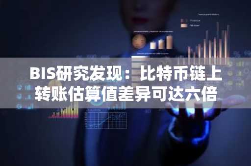 BIS研究发现：比特币链上转账估算值差异可达六倍