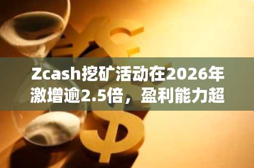 Zcash挖矿活动在2026年激增逾2.5倍,盈利能力超越比特币——Grayscale研究