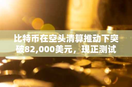 比特币在空头清算推动下突破82,000美元,现正测试9月弱势模式