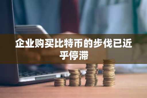 企业购买比特币的步伐已近乎停滞