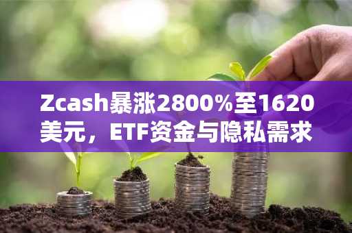 Zcash暴涨2800%至1620美元，ETF资金与隐私需求双轮驱动