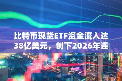 比特币现货ETF资金流入达38亿美元，创下2026年连续三周峰值纪录