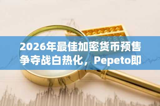 2026年最佳加密货币预售争夺战白热化，Pepeto即将登陆币安