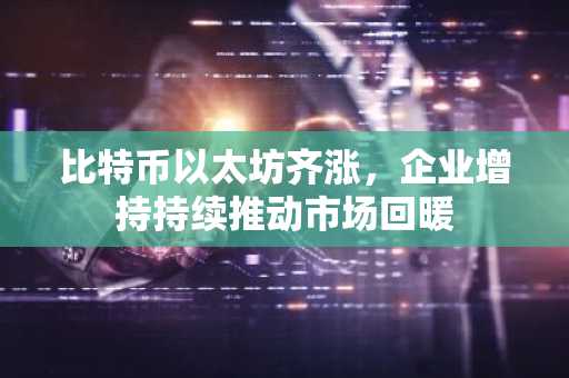比特币以太坊齐涨，企业增持持续推动市场回暖