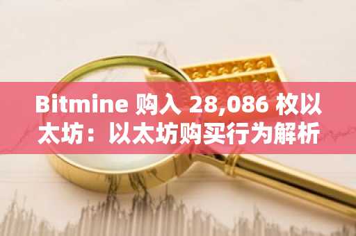 Bitmine 购入 28,086 枚以太坊：以太坊购买行为解析