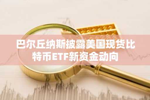 巴尔丘纳斯披露美国现货比特币ETF新资金动向