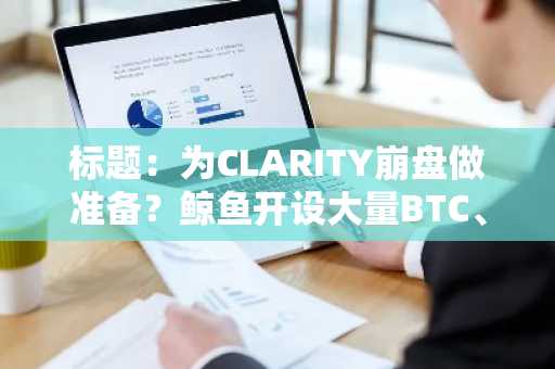 标题:为CLARITY崩盘做准备?鲸鱼开设大量BTC、ETH和ZEC空头