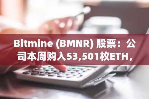 Bitmine (BMNR) 股票:公司本周购入53,501枚ETH,创夏季以来最大单周买入纪录