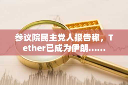 参议院民主党人报告称，Tether已成为伊朗……