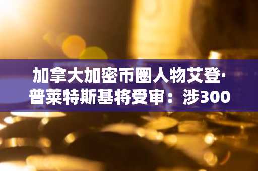 加拿大加密币圈人物艾登·普莱特斯基将受审：涉3000万欺诈案