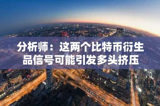 分析师：这两个比特币衍生品信号可能引发多头挤压