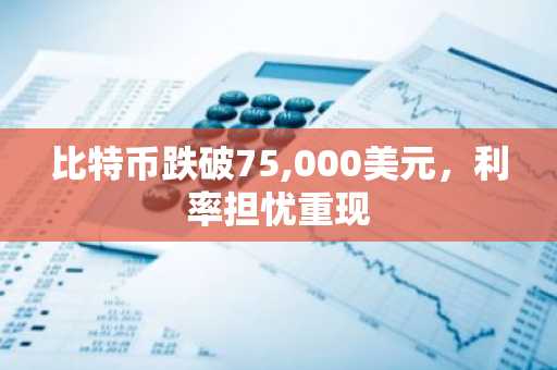比特币跌破75,000美元，利率担忧重现