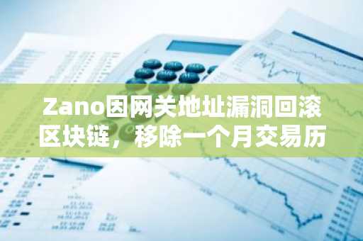 Zano因网关地址漏洞回滚区块链，移除一个月交易历史